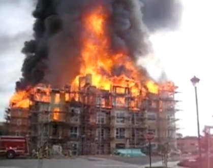 Apartment Building Fire