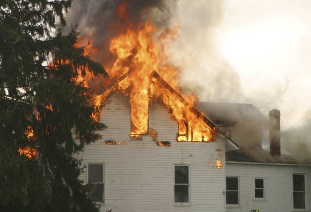 Public Insurance Adjuster - Home on Fire